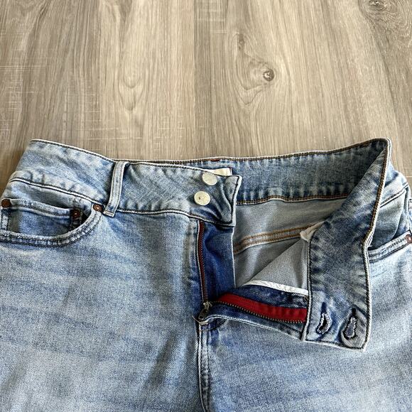 Alice + Olivia Stacey Low Rise Bell Bottom Jeans Bay Blue Size 31 - Picture 3 of 16